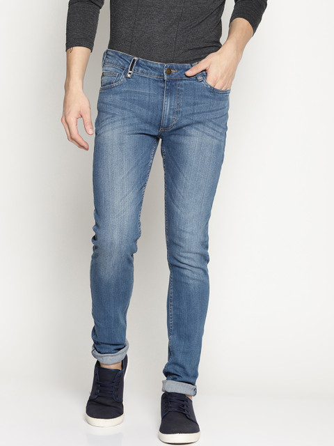 

IMPACKT Men Navy Blue Skinny Fit Mid-Rise Clean Look Stretchable Jeans