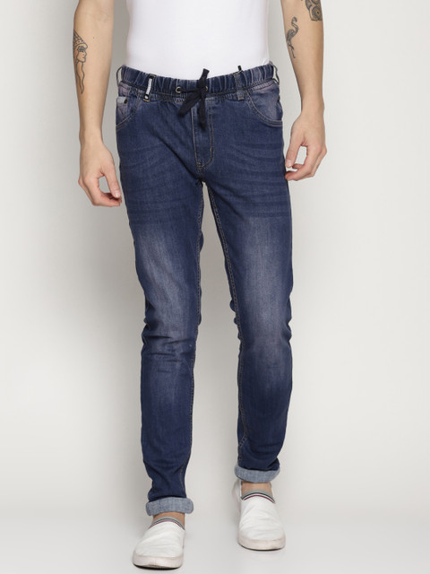 

IMPACKT Men Navy Blue Skinny Fit Mid-Rise Clean Look Stretchable Jeans