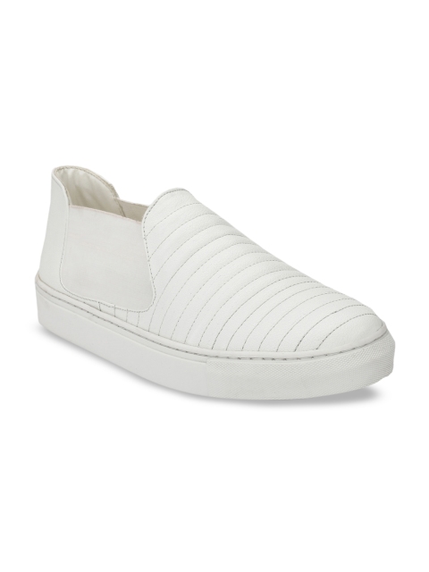 

Guava Men White Slip-On Sneakers