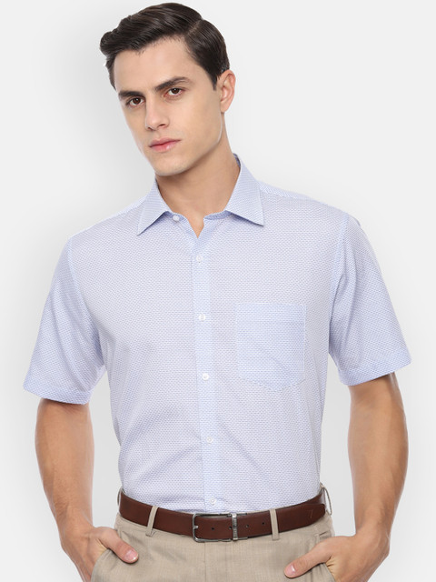 

Van Heusen Men Blue Regular Fit Printed Formal Shirt