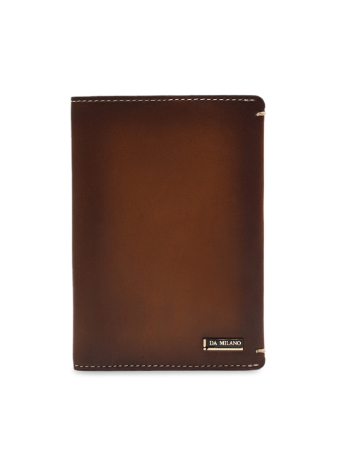 

Da Milano Men Brown Solid Leather Passport Holder