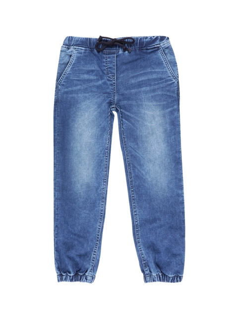 

ELLE Girls Blue Solid Jogger Jeans