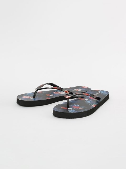 

Ginger by Lifestyle Women Black Printed Thong Flip-Flops