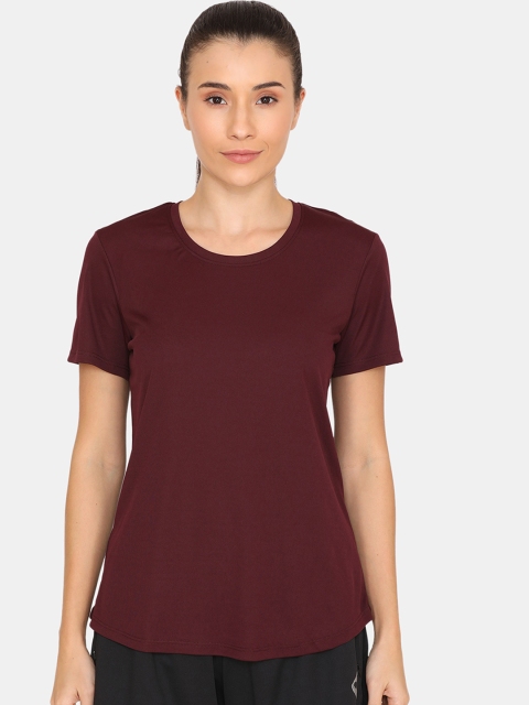 

Zelocity Women Brown Solid Round Neck T-shirt