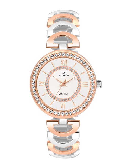 

Duke Women Off-White Analogue Watch DK7006RW02C