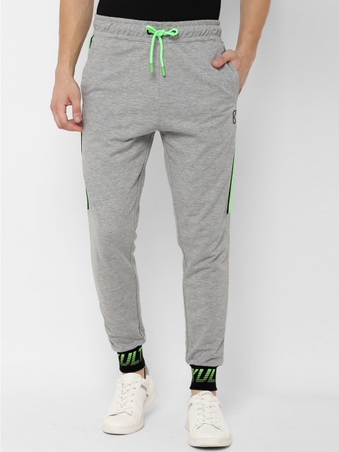 

SKULT by Shahid Kapoor Men Grey Melange Solid Straight-Fit Joggers