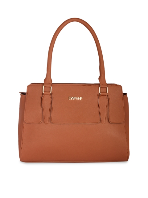 

Daphne Brown Solid Handheld Bag