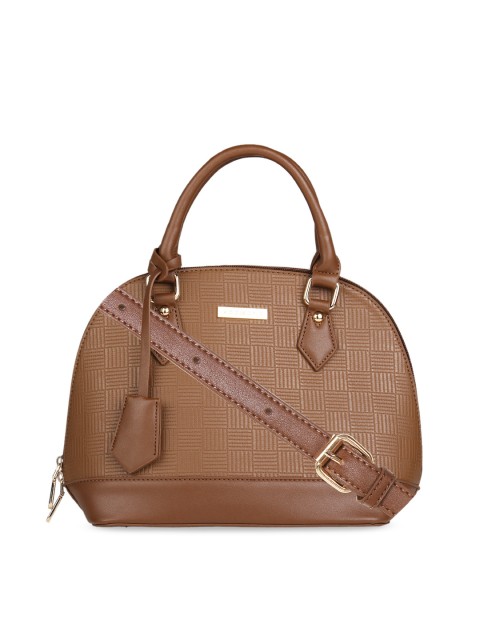 

Addons Brown Textured Handheld Bag