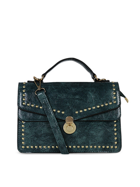 

Satchel Bags Green Embellished Satchel Bags