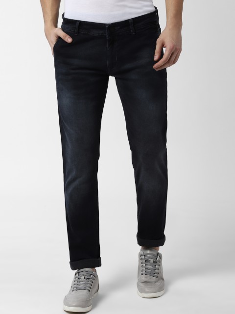 

Peter England Casuals Men Black Skinny Fit Mid-Rise Clean Look Jeans