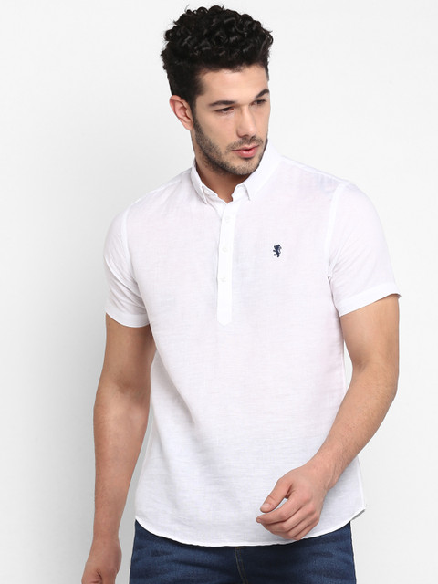 

Red Tape Men White Regular Fit Solid Casual Shirt