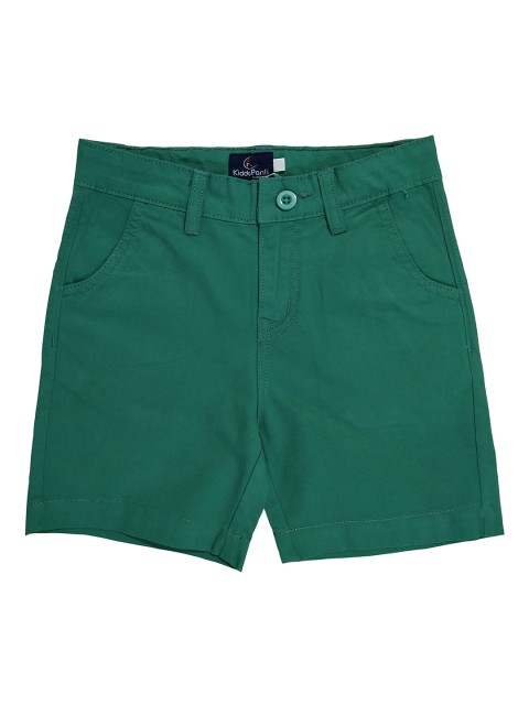 

KiddoPanti Boys Sea Green Solid Regular Fit Regular Shorts