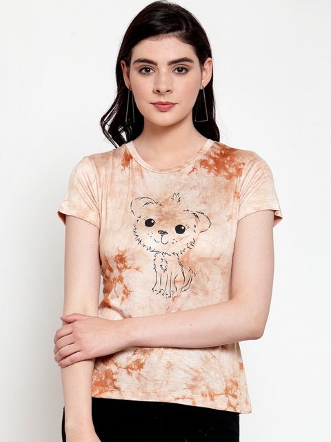 

armure Women Beige Printed Top