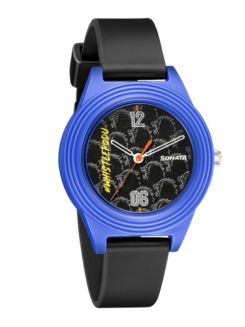 

Sonata Girls Black Analogue Watch 87024PP07