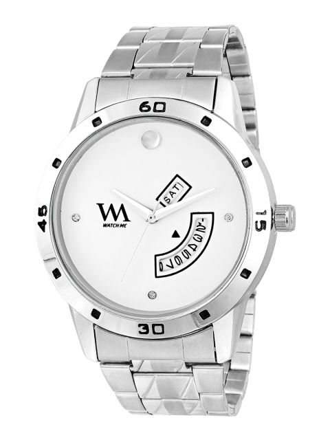 

WM Men Silver-Toned & White Analogue Watch DDWM-062sl