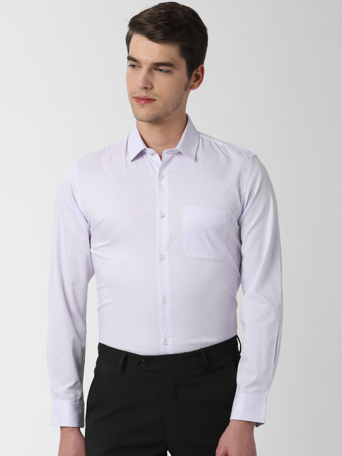 

Peter England Men Lavender Slim Fit Self Design Formal Shirt