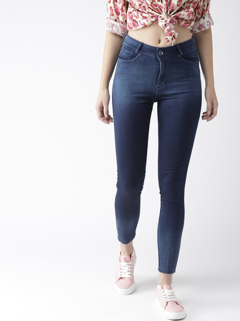 

Xpose Women Blue Skinny Fit High-Rise Clean Look Stretchable Jeans