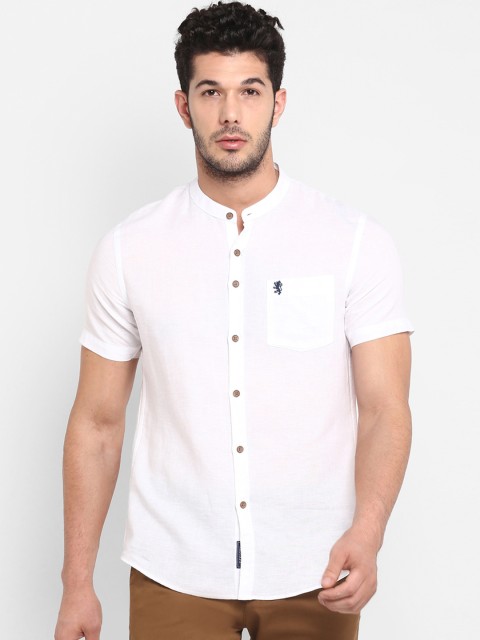 

Red Tape Men White Regular Fit Solid Casual Shirt