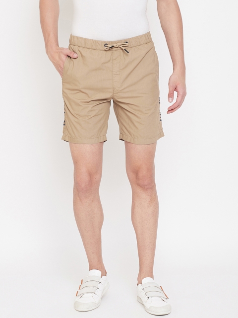 

Octave Men Khaki Solid Regular Fit Regular Shorts