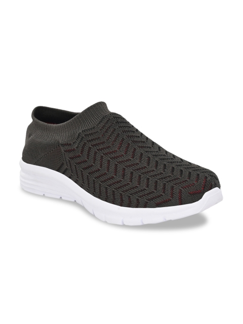 

Trendigo Men Charcoal Grey Mesh Walking Shoes