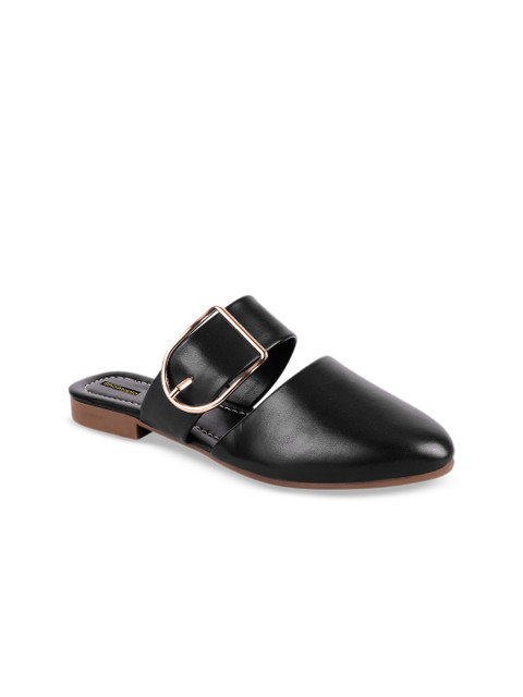 

Shoetopia Women Black Solid Mules
