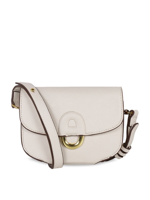 

Satchel Bags Off-White Solid Sling Bag