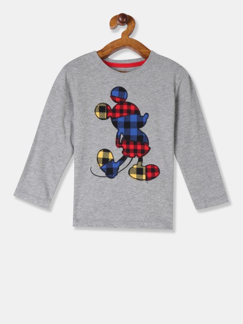 

GAP Boys Grey Solid Round Neck T-shirt