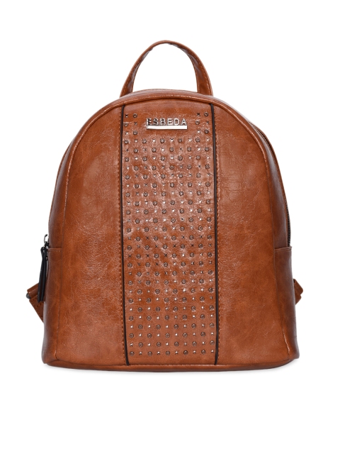 

ESBEDA Women Tan Brown Solid Backpack