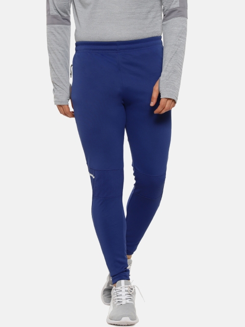 

Campus Sutra Men Blue Solid Track Pants