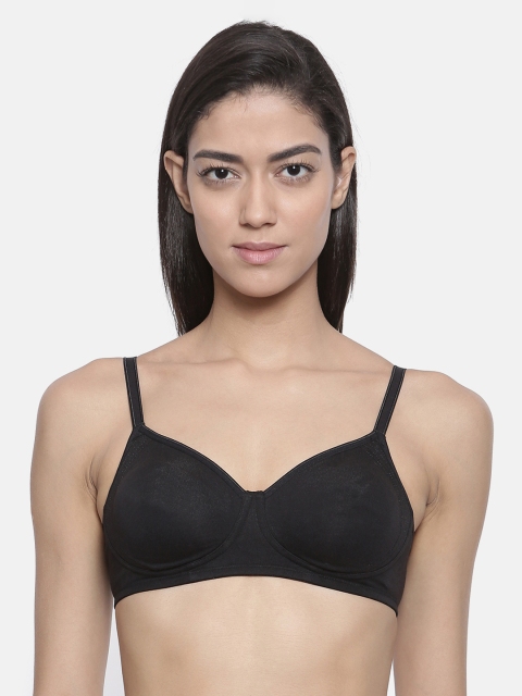 

Bitz Black Solid Non-Wired Non Padded Everyday Bra ESB002