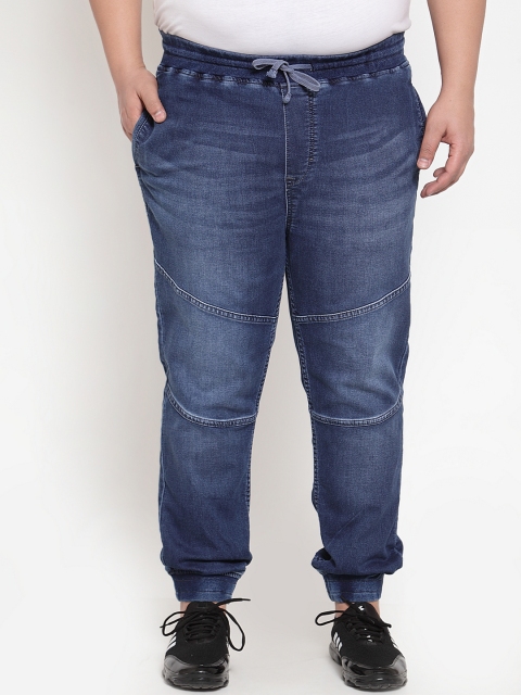 

plusS Men Blue Jogger Mid-Rise Clean Look Jeans