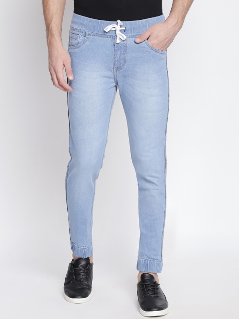 

High Star Men Blue Jogger Mid-Rise Clean Look Stretchable Jeans