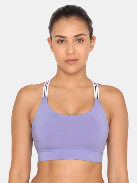 

Zelocity Blue Solid Non-Wired Lightly Padded Sports Bra ZC4494FASH0BLUE