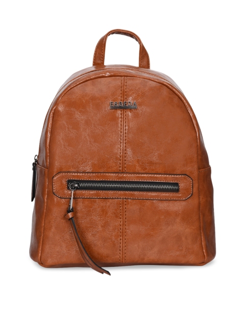 

ESBEDA Women Tan Brown Solid Backpack