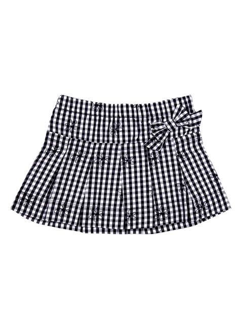 

Chicco Infant Girls Navy Blue & White Checked A-Line Skirt