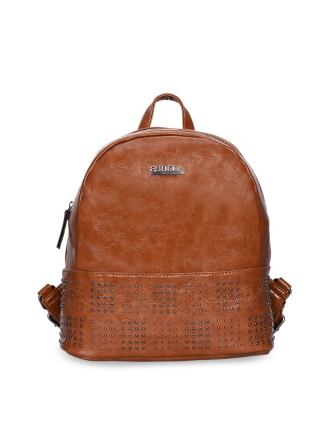 

ESBEDA Women Tan Brown Textured Mini Backpack
