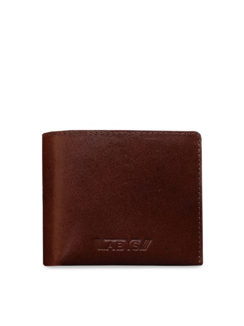 

ABYS Unisex Brown Solid Two Fold Leather Wallet