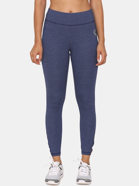 

Zelocity by Zivame Women Blue Solid Yoga Tights