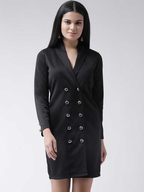 

Texco Black Tuxedo Double Breasted Dress