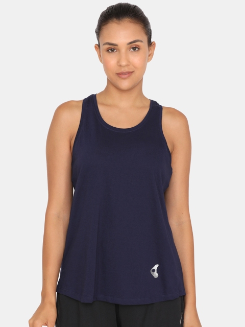 

Zelocity Women Blue Solid Round Neck T-shirt