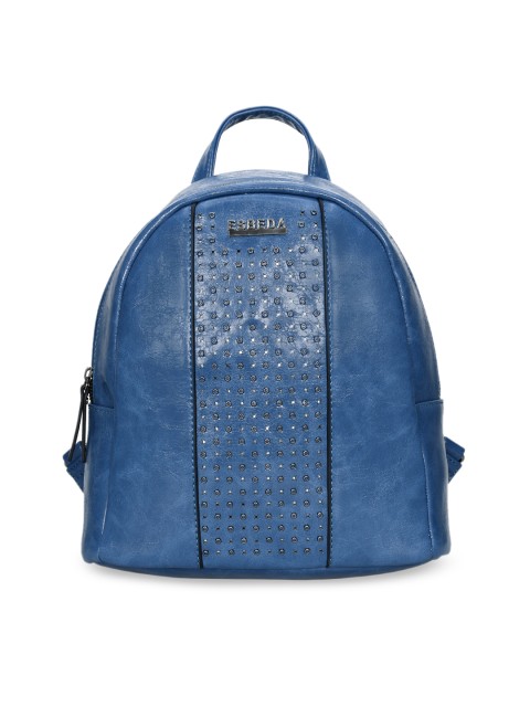 

ESBEDA Women Blue Textured Backpack