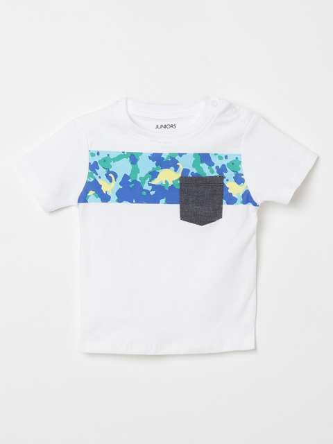 

Juniors by Lifestyle Boys White Printed Round Neck T-shirt