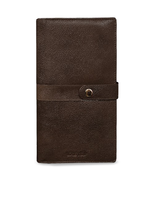 

ABYS Unisex Coffee Brown Leather Passport Holder