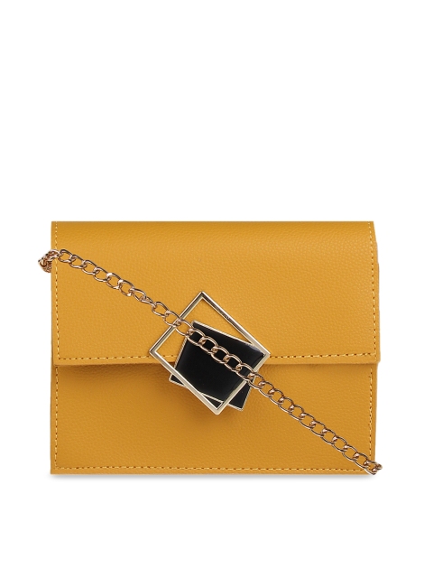 

Addons Yellow Solid Sling Bag