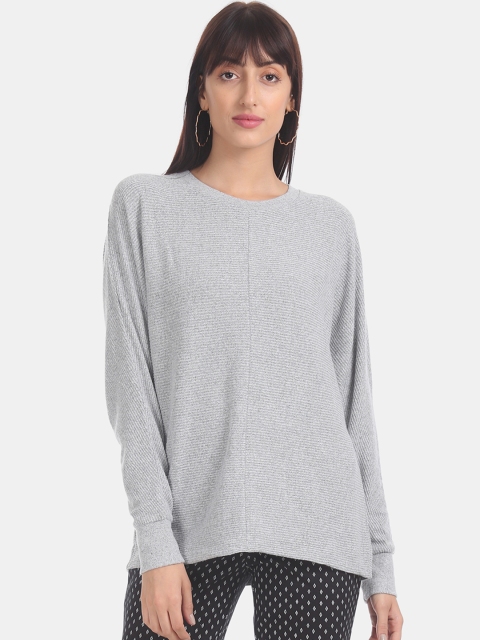

GAP Women Grey Solid Top