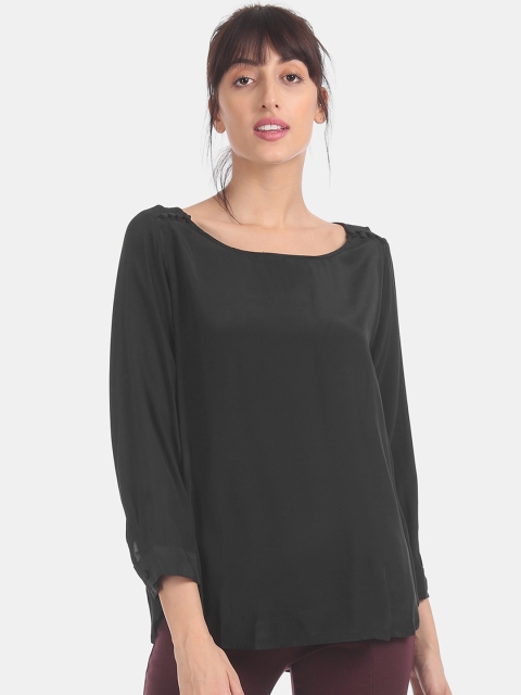 

GAP Women Black Solid Top