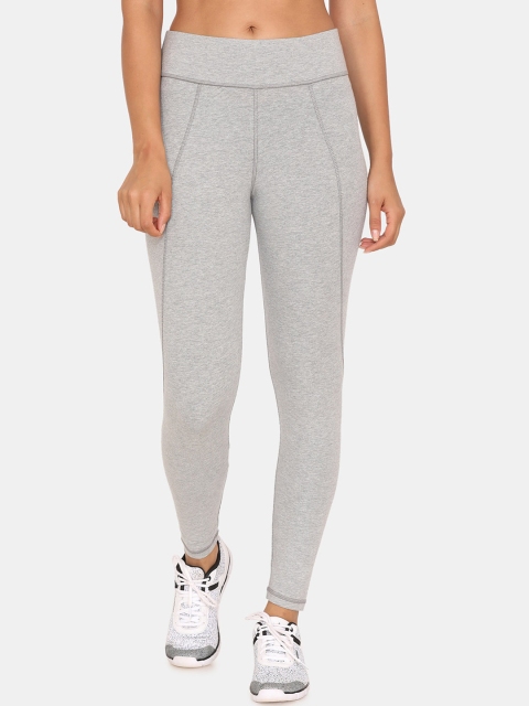 

Zelocity Women Grey Solid Tights