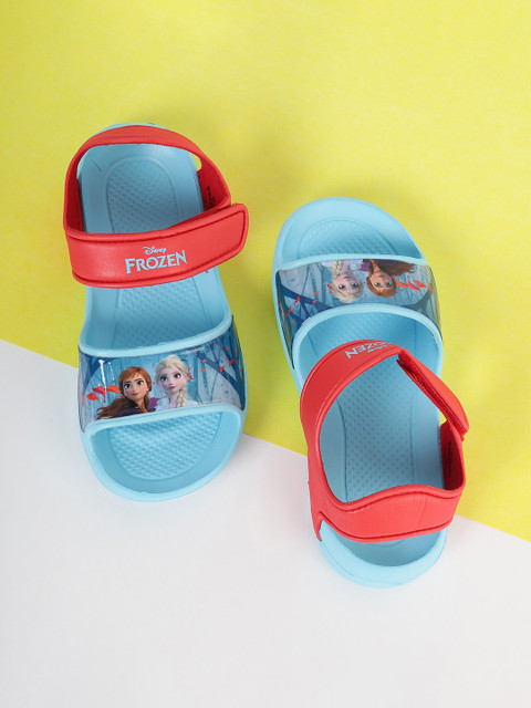 

Fame Forever by Lifestyle Girls Blue & Red Frozen Printed Open Toe Flats