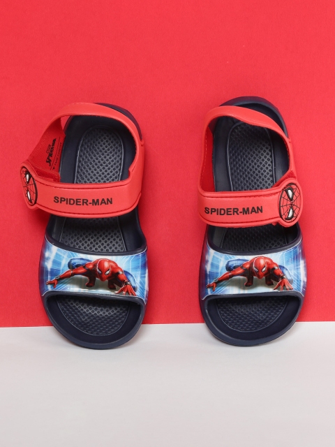 

Fame Forever by Lifestyle Boys Blue & Red Spiderman Printed Comfort Sandals
