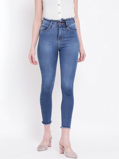

Code 61 Women Blue Skinny Fit High-Rise Clean Look Stretchable Jeans